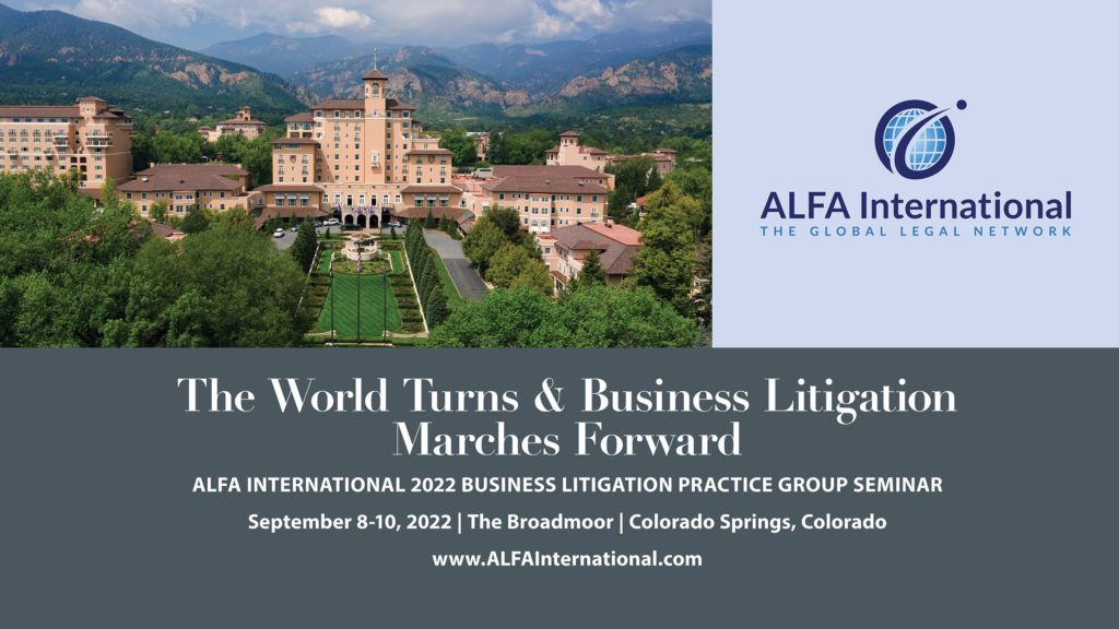 John Osgathorpe speaks at ALFA International’s 2022 Business Litigation Seminar