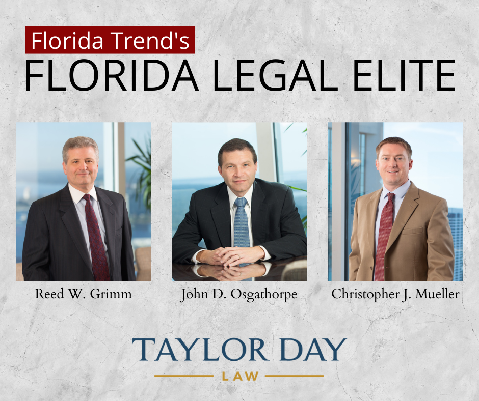 Three Shareholders recognized in Florida Trend’s Florida Legal Elite