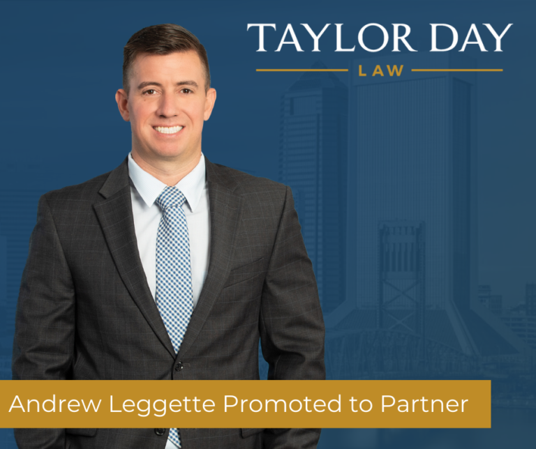 Taylor Day Law is proud to announce the promotion of Andrew Leggette to Partner.