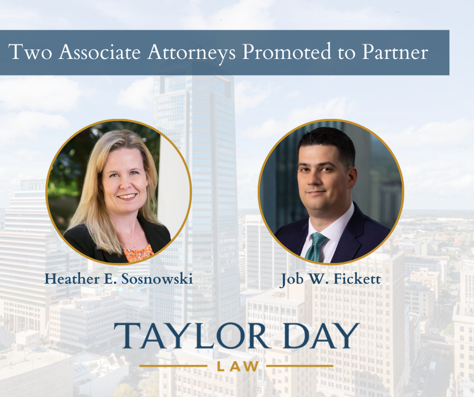 Two Associate Attorneys Promoted To Partner