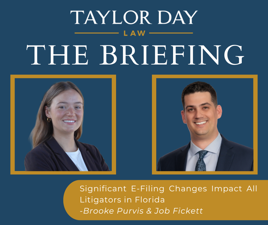Significant E-Filing Changes Impact All Litigators in Florida