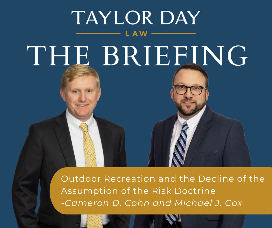Outdoor Recreation and the Decline of the Assumption of the Risk Doctrine